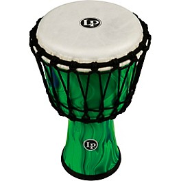 LP World Rope-Tuned Circle Djembe, 7 in. Green Marble LP World Rope-Tuned Circle Djembe, 7 in. Green Marble