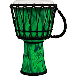 LP World Rope-Tuned Circle Djembe, 7 in. Green Marble