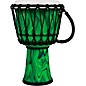 LP World Rope-Tuned Circle Djembe, 7 in. Green Marble