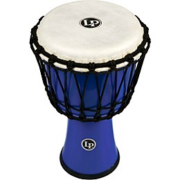 LP World Rope-Tuned Circle Djembe, 7 in. Blue