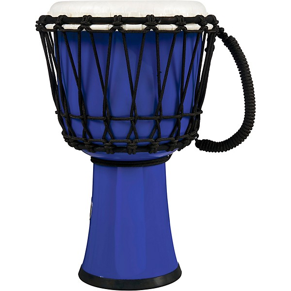 LP World Rope-Tuned Circle Djembe, 7 in. Blue