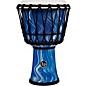 LP World Rope-Tuned Circle Djembe, 7 in. Blue Marble