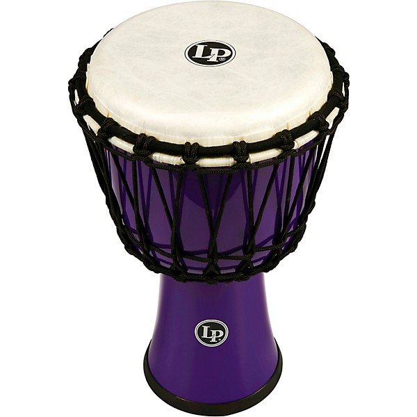 LP World Rope-Tuned Circle Djembe, 7 in. Purple