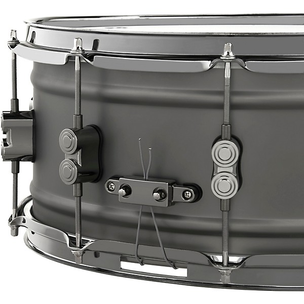 PDP by DW Concept Series Gun Metal Over Steel Snare Drum With Black Nickel Hardware 14 x 6.5 in.