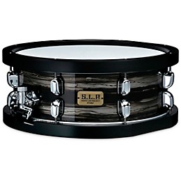 TAMA S.L.P. Studio Maple Snare Drum with Black Wood Hoops 14 x 5.5 in. Lacquered Charcoal Oyster