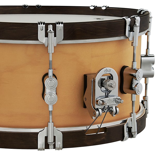 PDP by DW Concept Classic Snare Drum With Wood Hoops 14 x 6.5 in. Natural/Walnut Hoops