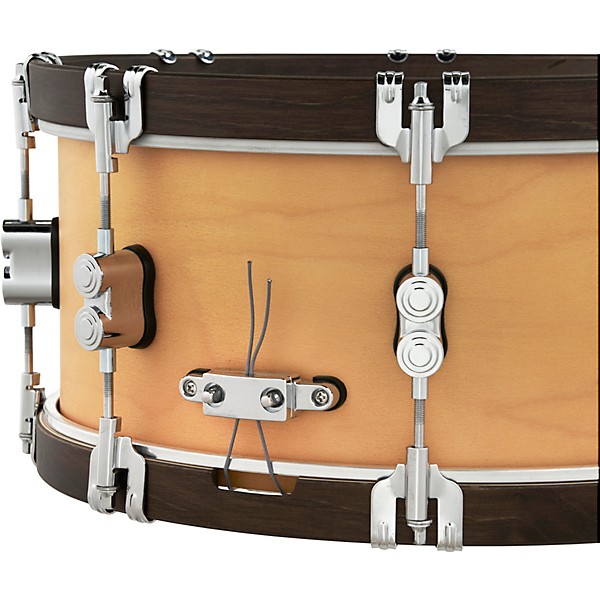 PDP by DW Concept Classic Snare Drum With Wood Hoops 14 x 6.5 in. Natural/Walnut Hoops