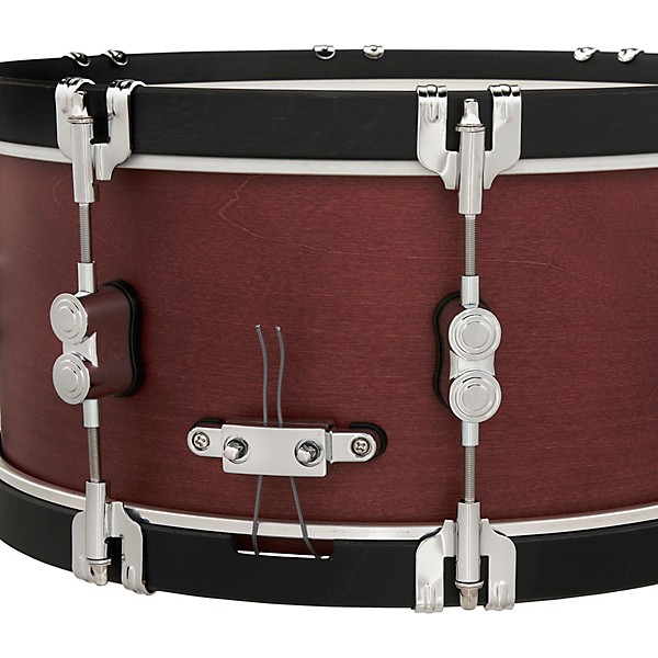 PDP by DW Concept Classic Snare Drum With Wood Hoops 14 x 6.5 in. Ox Blood/Ebony Hoops