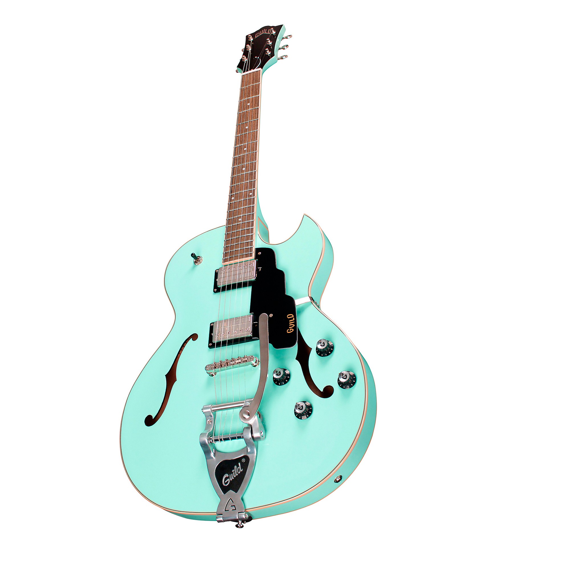 Guild Starfire I SC with Guild Vibrato Tailpiece Semi-Hollow Electric  Guitar Sea Foam Green