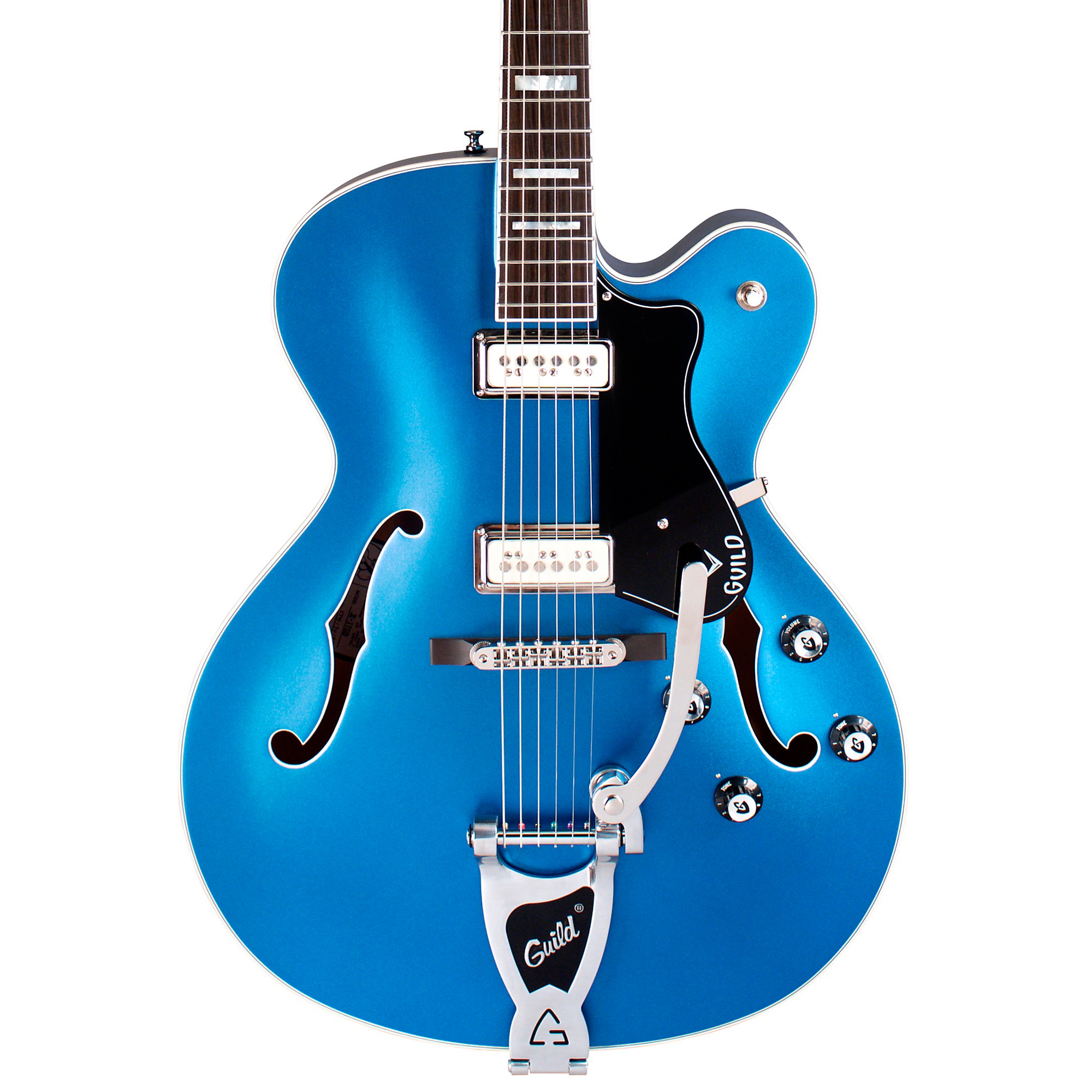 Guild X-175 Manhattan Special Hollowbody Electric Guitar Malibu
