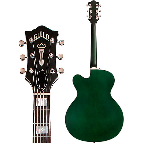 Guild X-175 Manhattan Special Hollowbody Electric Guitar Fjord Green