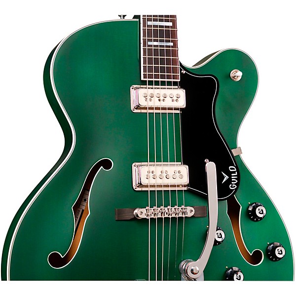 Guild X-175 Manhattan Special Hollowbody Electric Guitar Fjord Green