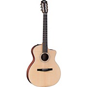 Taylor 214Ce-N Grand Auditorium Nylon-String Acoustic-Electric Guitar Natural for sale
