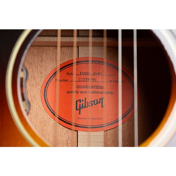 Gibson '50s J-45 Original Acoustic-Electric Guitar Vintage Sunburst