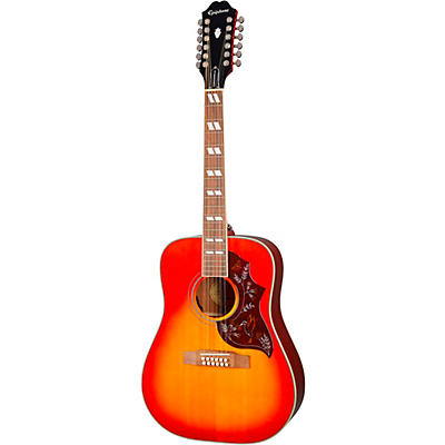 Epiphone Hummingbird Pro 12-String Acoustic-Electric Guitar Faded Cherry for sale