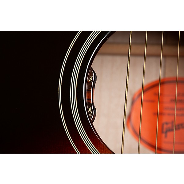 Gibson J-185 Original Acoustic-Electric Guitar Vintage Sunburst