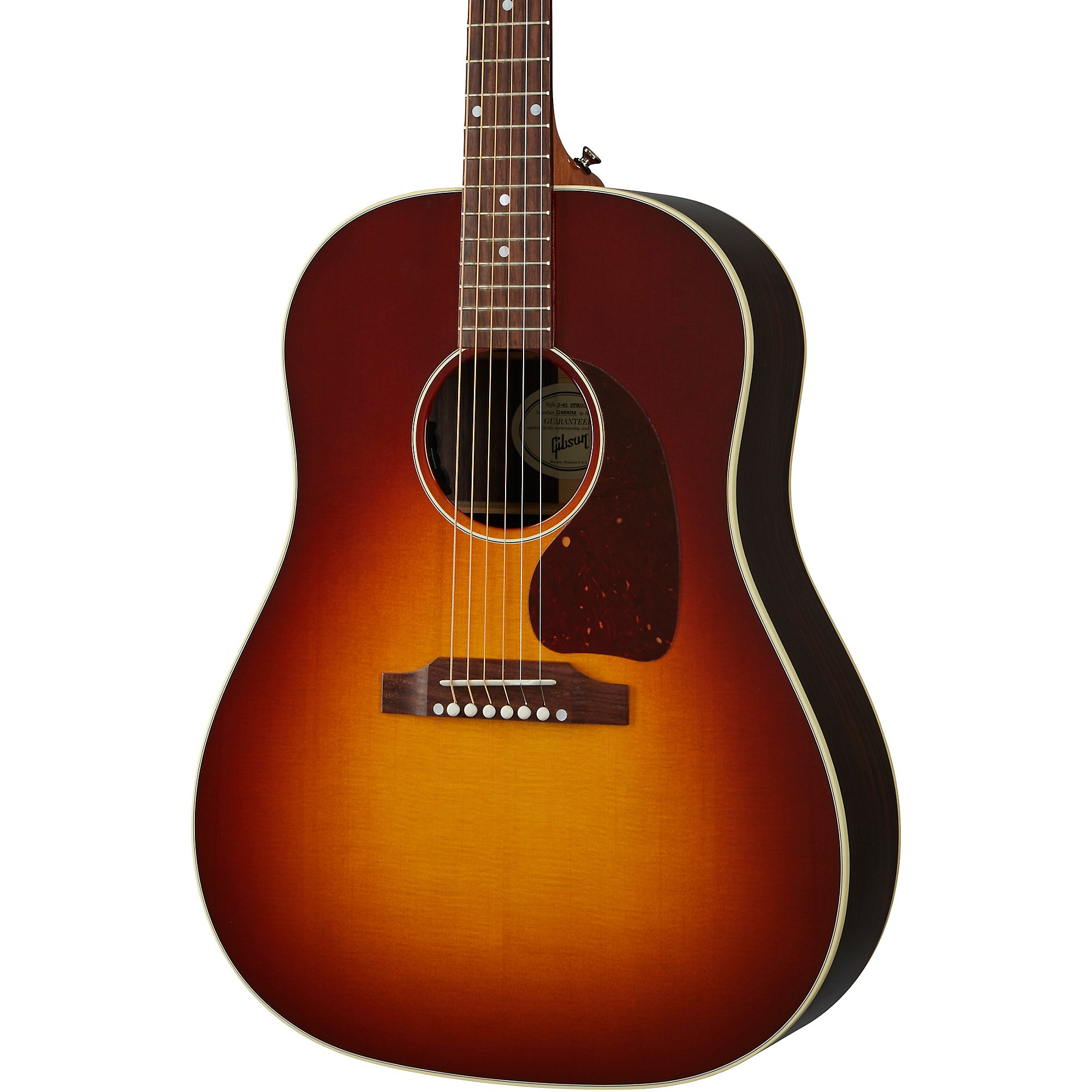 Gibson J-45 Studio Rosewood Acoustic-Electric Guitar Rosewood Burst |  Guitar Center