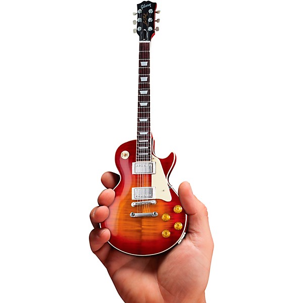 Clearance Axe Heaven Gibson 1959 Les Paul Standard Cherry Sunburst Officially Licensed Miniature Guitar Replica
