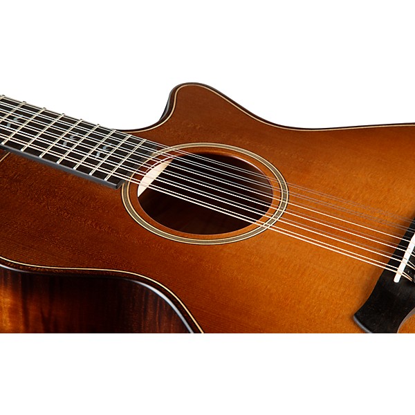 Taylor Builder's Edition 652ce V-Class 12-String Grand Concert Acoustic-Electric Guitar Wild Honey Burst