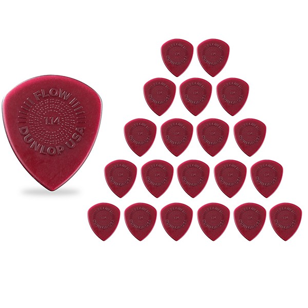 Dunlop Flow Standard Grip Guitar Picks 1.4 mm 24 Pack