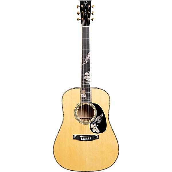 Martin D-42 Purple Martin Limited-Edition Flamed Myrtle Dreadnought Acoustic Guitar Natural