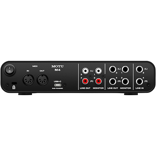 MOTU M4 4x4 USB C Audio Interface   Guitar Center