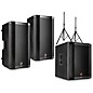 Harbinger VARI 4000 Series Powered Speakers Package With V2318S Subwoofer and Stands 12" Mains thumbnail