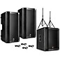 Harbinger VARI V4000 Series Powered Speakers Package With V2318S Subwoofer, Stands and Cables 12" Mains thumbnail