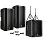 Harbinger VARI V4000 Series Powered Speakers Package With V2318S Subwoofer, Stands and Cables 15" Mains thumbnail
