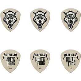 Dunlop James Hetfield Signature White Fang G... Dunlop James Hetfield Signature White Fang Guitar Picks and Tin 1.0 mm 6 Pack