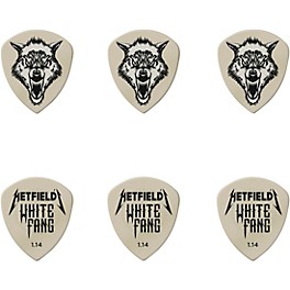 Dunlop James Hetfield Signature White Fang ... Dunlop James Hetfield Signature White Fang Guitar Picks and Tin 1.14 mm 6 Pack