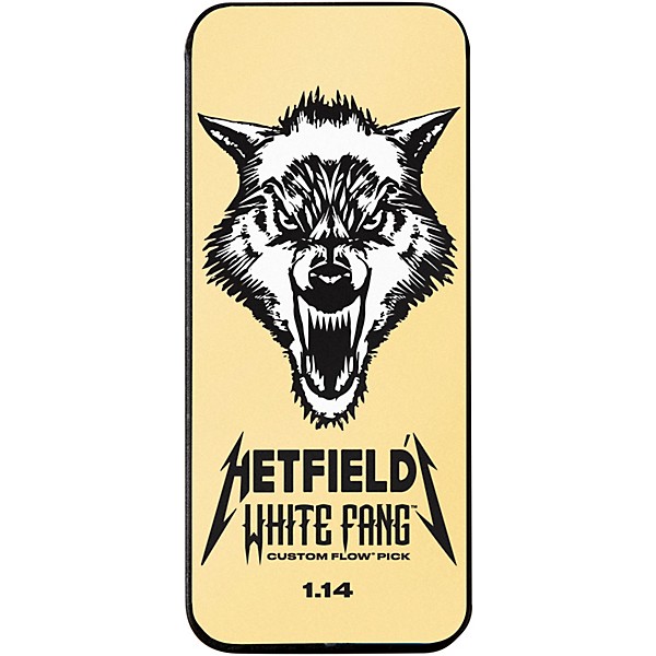 Dunlop James Hetfield Signature White Fang Guitar Picks and Tin 1.14 mm 6 Pack