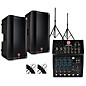 Harbinger L802 Mixer Package With VARI V2300 Series Speakers, Stands and Cables, 12" Mains thumbnail