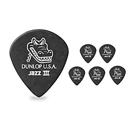 Dunlop Gator Grip Jazz III Guitar Picks 1.4 mm 36 Pack Dunlop Gator Grip Jazz III Guitar Picks 1.4 mm 6 Pack