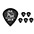 Dunlop Gator Grip Jazz III Guitar Picks 1.4 mm 36 Pack Dunlop Gator Grip Jazz III Guitar Picks 1.4 mm 6 Pack