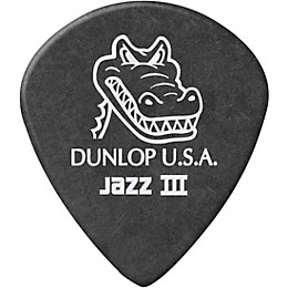 Dunlop Gator Grip Jazz III Guitar Picks 1.4 mm 6 Pack