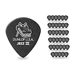 Dunlop Gator Grip Jazz III Guitar Picks 1.4 mm 36 Pack Dunlop Gator Grip Jazz III Guitar Picks 1.4 mm 36 Pack