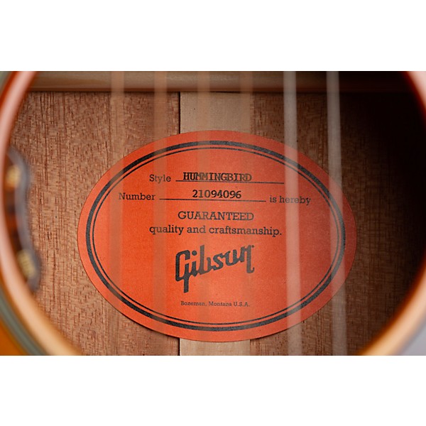 Gibson Hummingbird Original Acoustic-Electric Guitar Heritage Cherry Sunburst