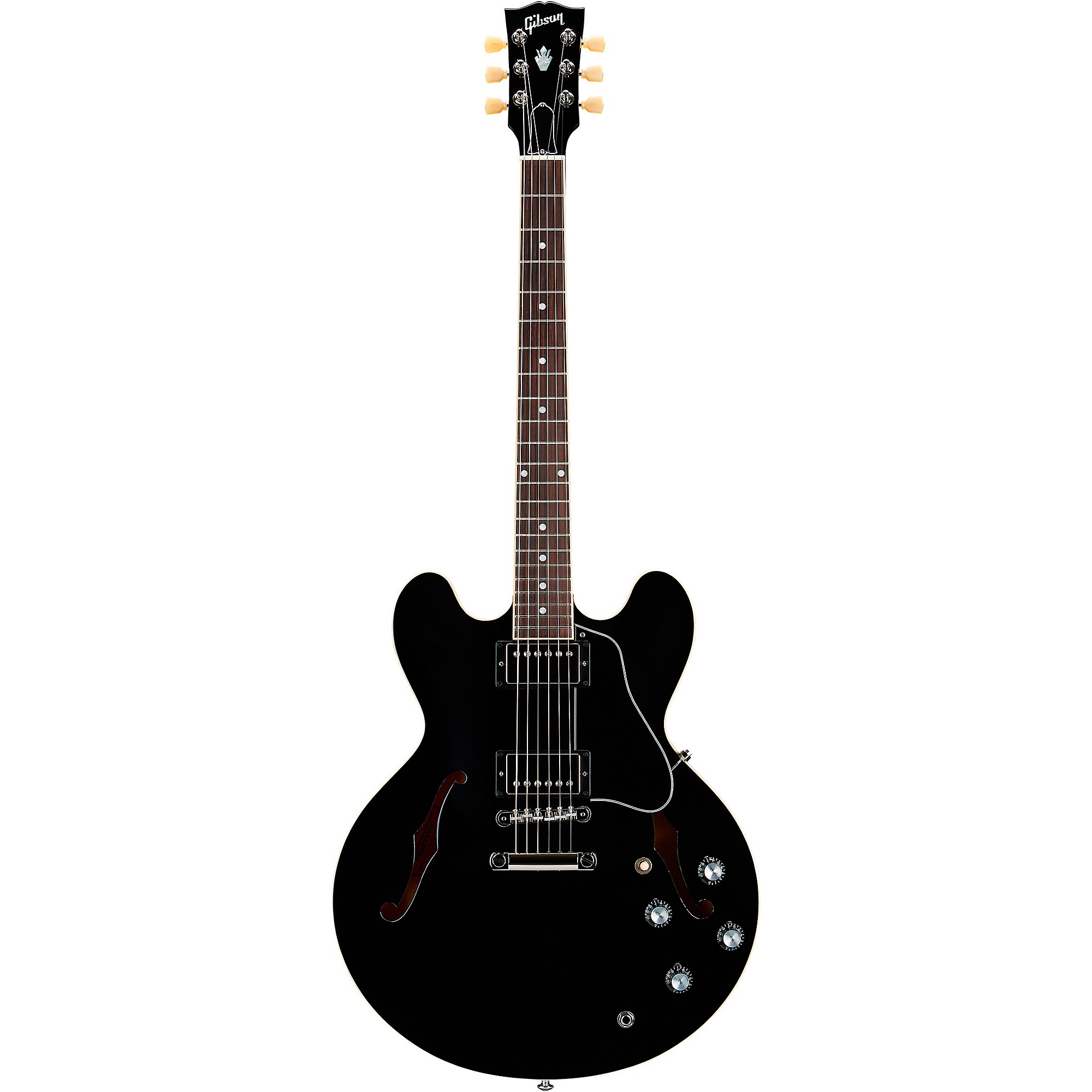 ギター Gibson ES-335 Ebony Gibson ES-335 Semi-Hollow Electric Guitar Vintage Ebony | Guitar