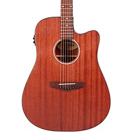 Open Box D'Angelico Premier Series Bowery LS Cutaway Dreadnought Acoustic-Electric Guitar Level 1 Mahogany Satin