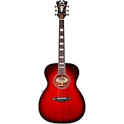 D'angelico Premier Series Tammany Orchestra Acoustic-Electric Guitar Trans Black Cherry Burst for sale