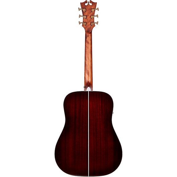 D'Angelico Premier Series Lexington Dreadnought Acoustic-Electric Guitar Trans Black Cherry Burst