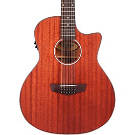 D'Angelico ... D'Angelico Premier Series Fulton LS 12-String Cutaway Grand Auditorium Acoustic-Electric Guitar Mahogany Satin