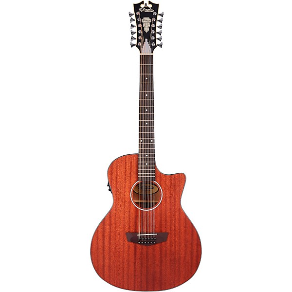 D'Angelico Premier Series Fulton LS 12-String Cutaway Grand Auditorium Acoustic-Electric Guitar Mahogany Satin