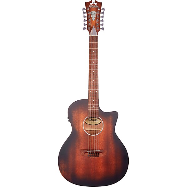 D'Angelico Premier Series Fulton LS 12-String Cutaway Grand Auditorium Acoustic-Electric Guitar Aged Mahogany