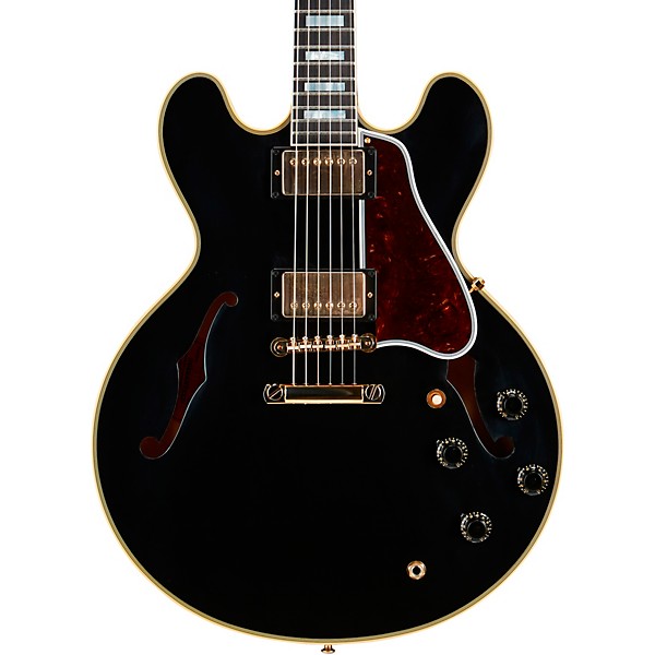 Open Box Gibson Custom 1959 ES-355 Reissue Stop Bar VOS Semi-Hollow Electric Guitar Level 2 Ebony 197881030711
