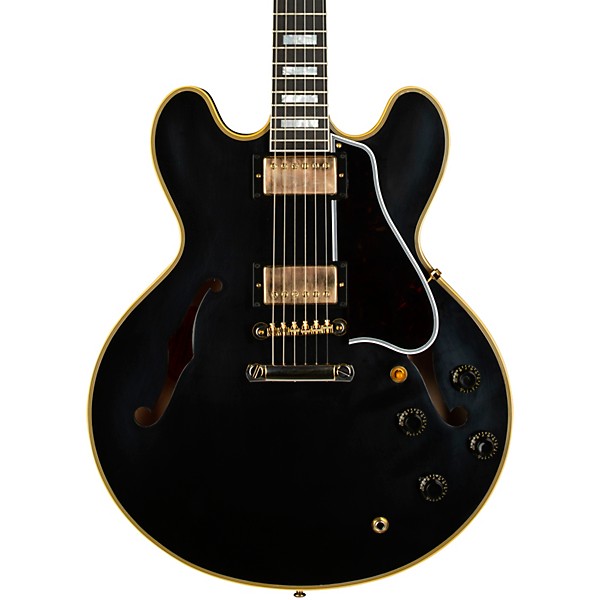 Gibson Custom 1959 ES-355 Reissue Stopbar VOS Semi-Hollow Electric Guitar Ebony