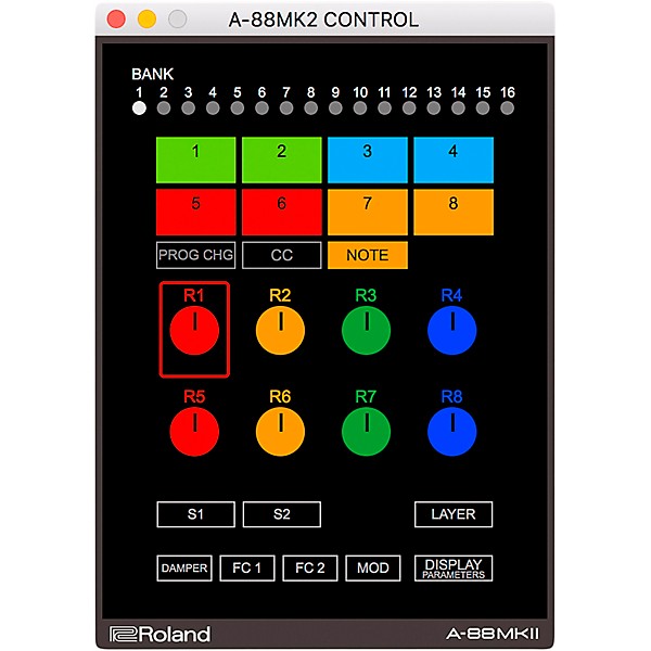 Roland A-88MKII MIDI Keyboard Controller