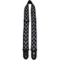 Perri's 2" Jacquard Guitar Strap - Crosses Crosslet Black and White 39 to 58 in. thumbnail