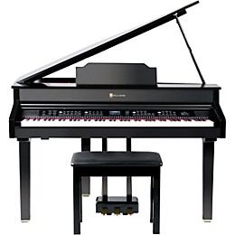 Open Box Williams Symphony Grand II Digital Micro Grand Piano With Bench Level 1 Black 88 Key
